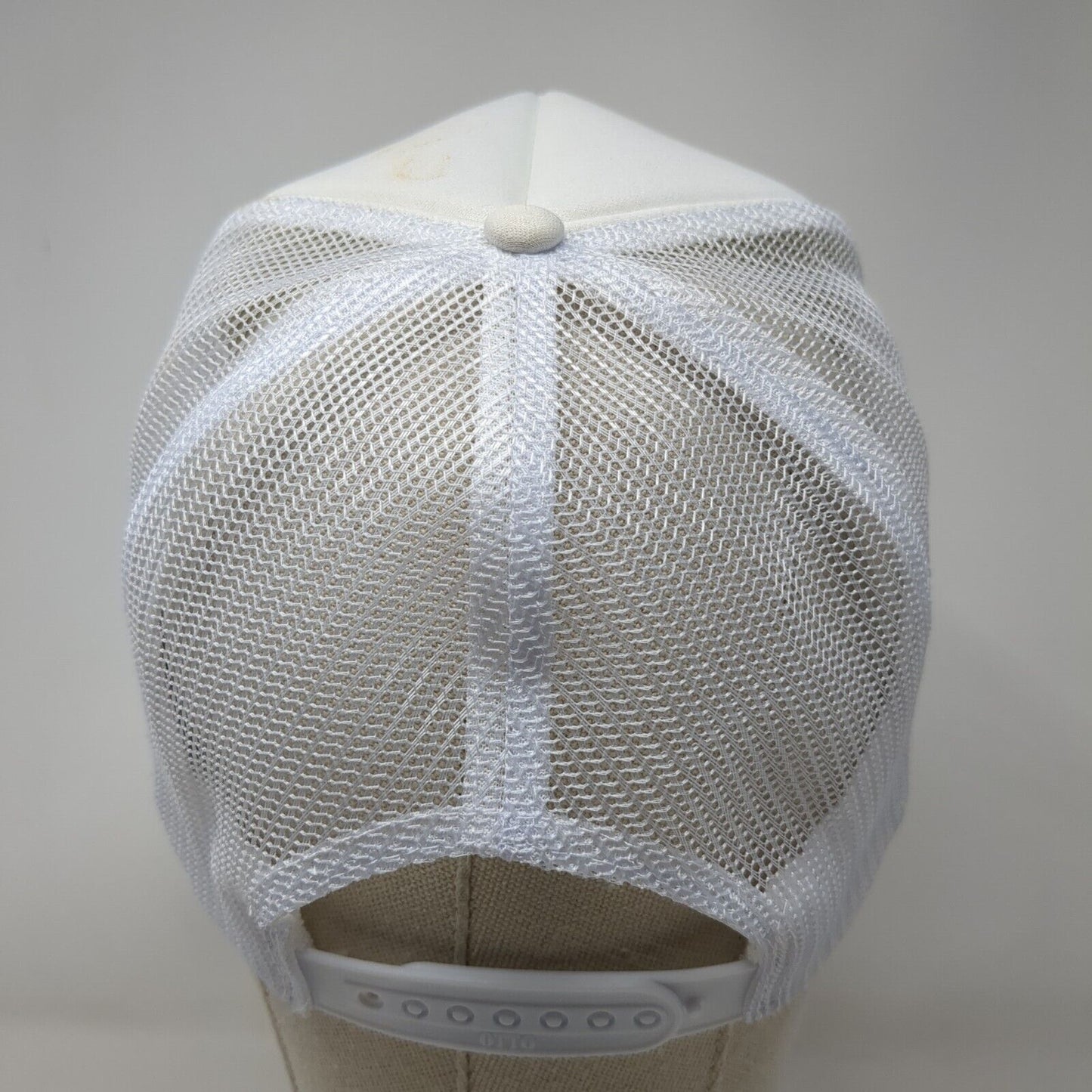 Umbrella Snapback Trucker Hat White OSFM Adjustable Mesh Back Rope Otto