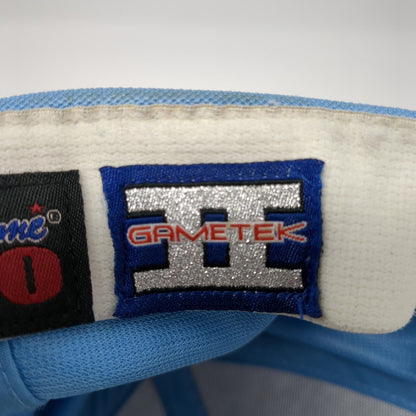 The Game Pro Fitted Hat Blue Medium Embroidered Letters Gametek 6 Panel
