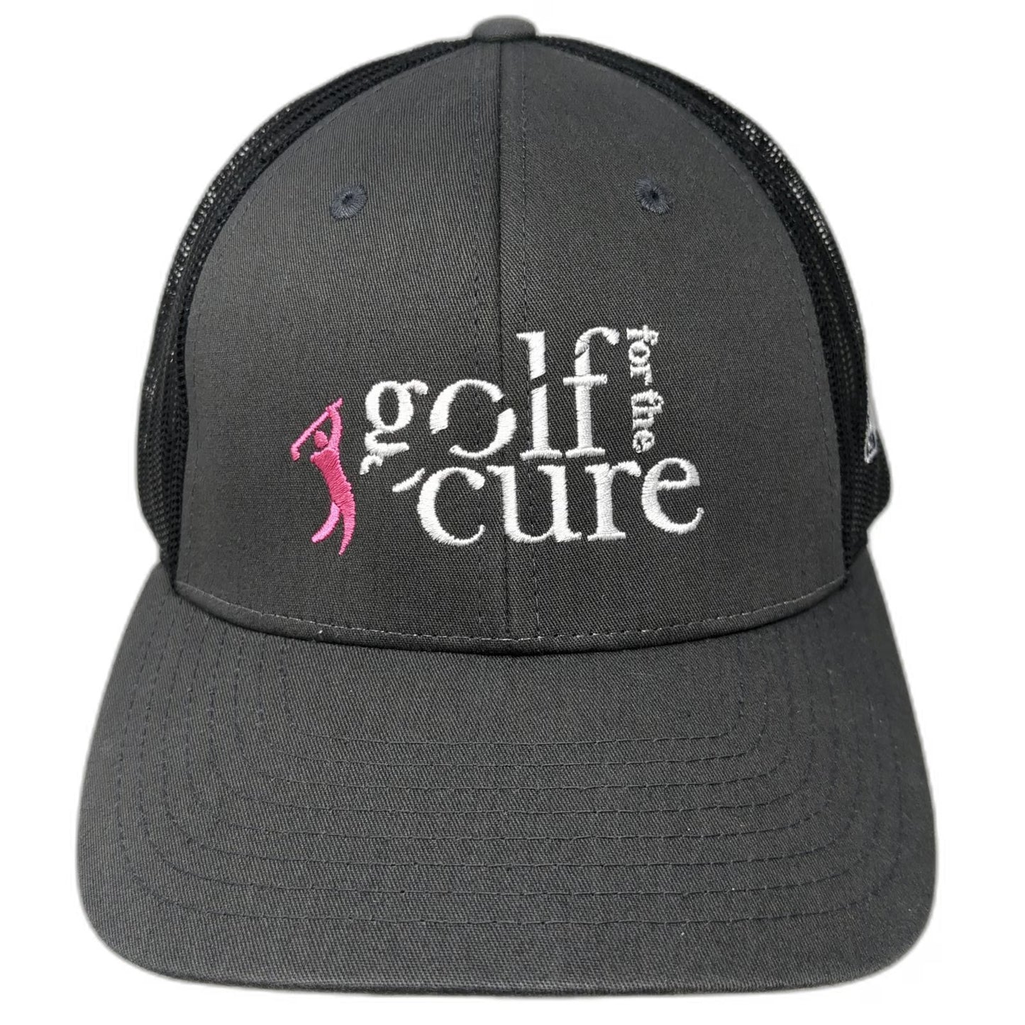 Richardson Trucker Hat Gray L Golf for the Cure MAPEI Snapback Mesh Logo