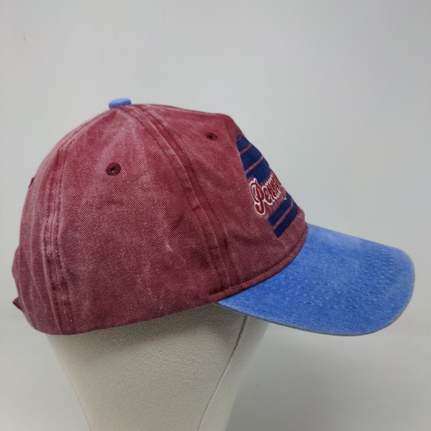 Unbranded Men's Strapback Hat Multicolor Embroidered Sunset Logo Cotton