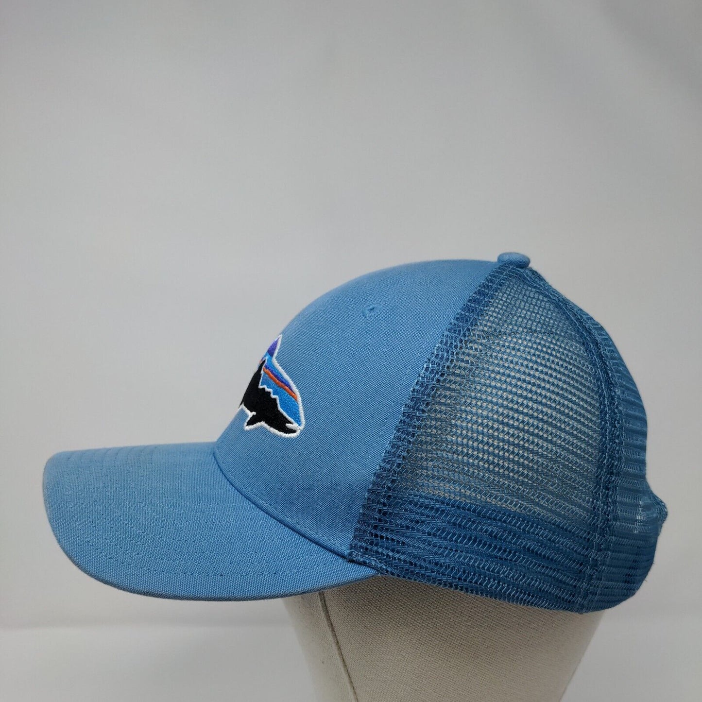 Patagonia Snapback Trucker Hta Blue OSFA Adjustable Embroidered Fish Mesh Back