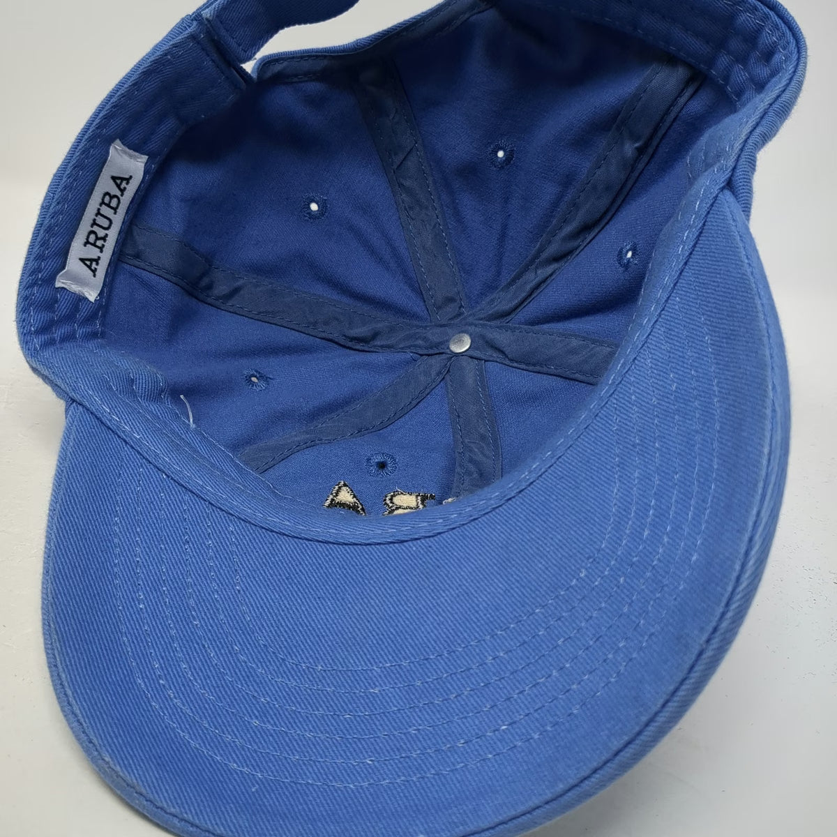 Blue Aruba Our Happy Island Est 1499 Embroidered One Size Baseball Cap Hat