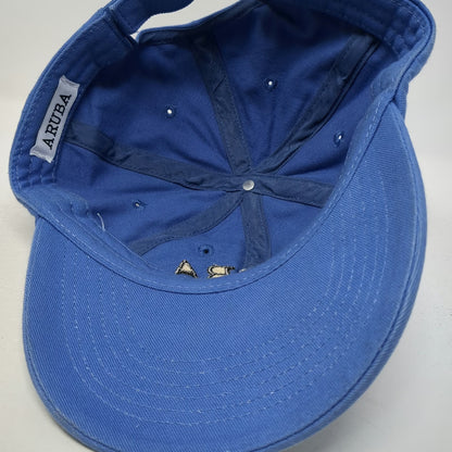 Blue Aruba Our Happy Island Est 1499 Embroidered One Size Baseball Cap Hat