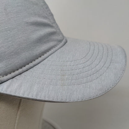 Mission Strapback Hat Gray One Size Adjustable Vented Holes 6 Panel Wet To Cool
