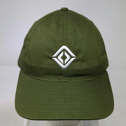 Rivian Baseball Cap Green White One Size Cotton Made in USA Adjustable Strap Hat