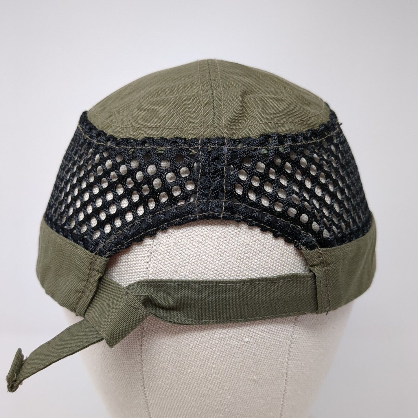 Unbranded Strapback 5 Panel Cap Green One Size Adjustable Breathable Blank