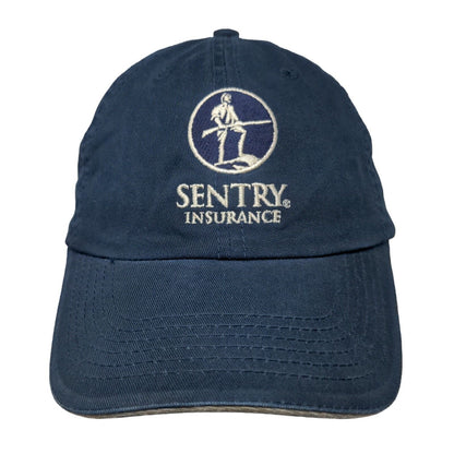 Sentry Insurance Strapback Hat Blue OS Adjustable Embroidered Port & Company