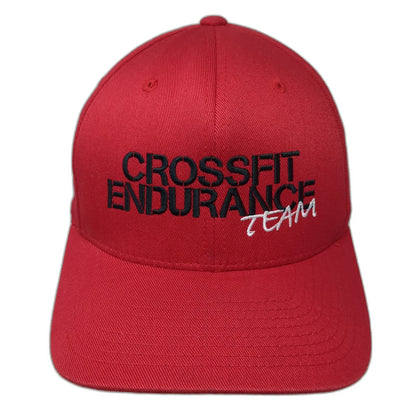 Flexfit Baseball Cap Red M CrossFit Endurance Team Arbor Gym Athletic Hat