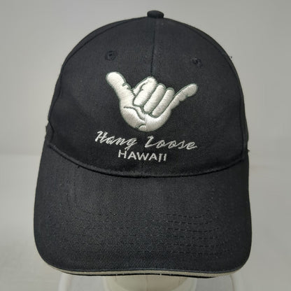 Surfware Hawaiian Classics Baseball Cap Black OSFM Hang Loose Hawaii Shaka Hat