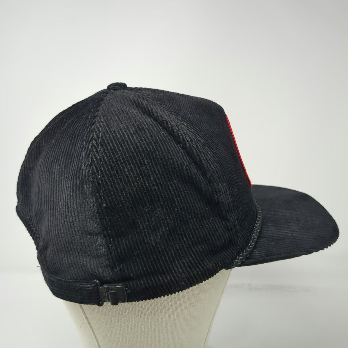 Otto 5 Panel Black One Size Corduroy Dutch Harbor Seafoods M/V Galaxy Rope Hat