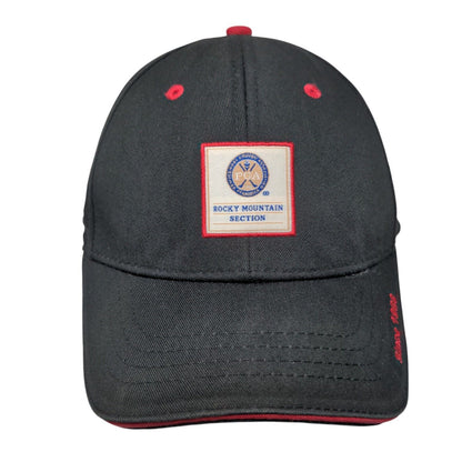 Rocky Mountain Section Strapback Hat Black One Size Be Original Pukka