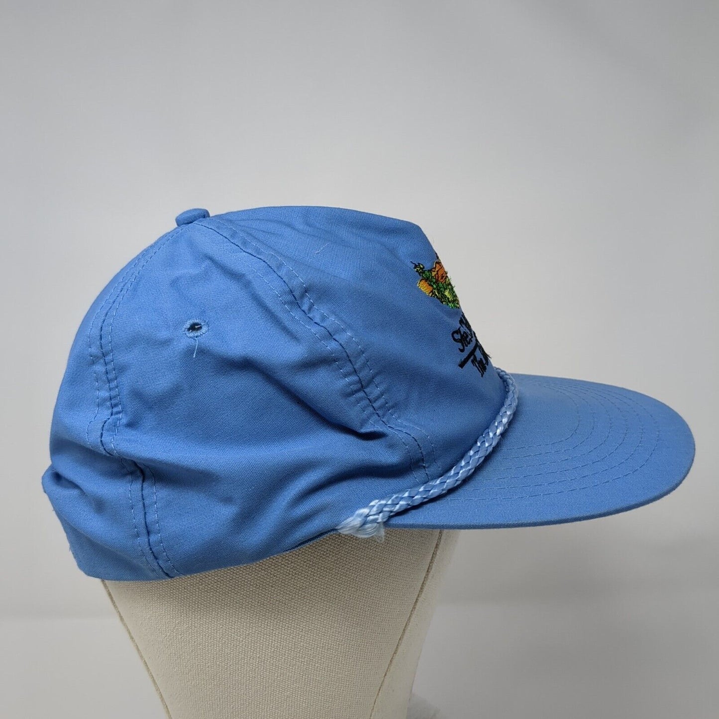 Ste. Chapelle The Idaho Winery Strapback Rope Hat Blue OSFA Embroidered