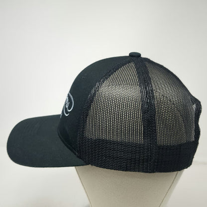 Mathews Trucker Hat Black One Size Archery Embroidered Logo Mesh Back Snapback