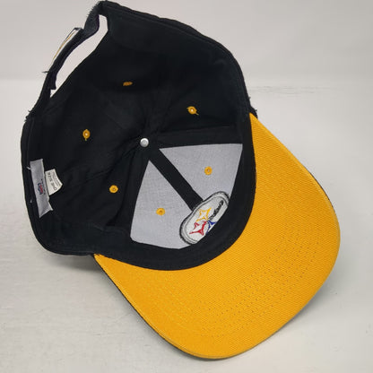 NFL Team Apparel Pittsburgh Steelers Black One Size Baseball Cap Hat Curved Brim