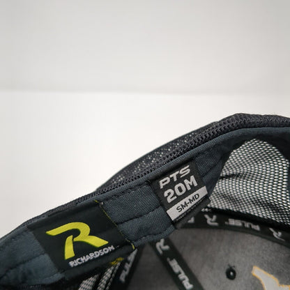 The Curb Idaho Fitted Mesh Back Trucker Hat Black S-M Flexfit Richardson