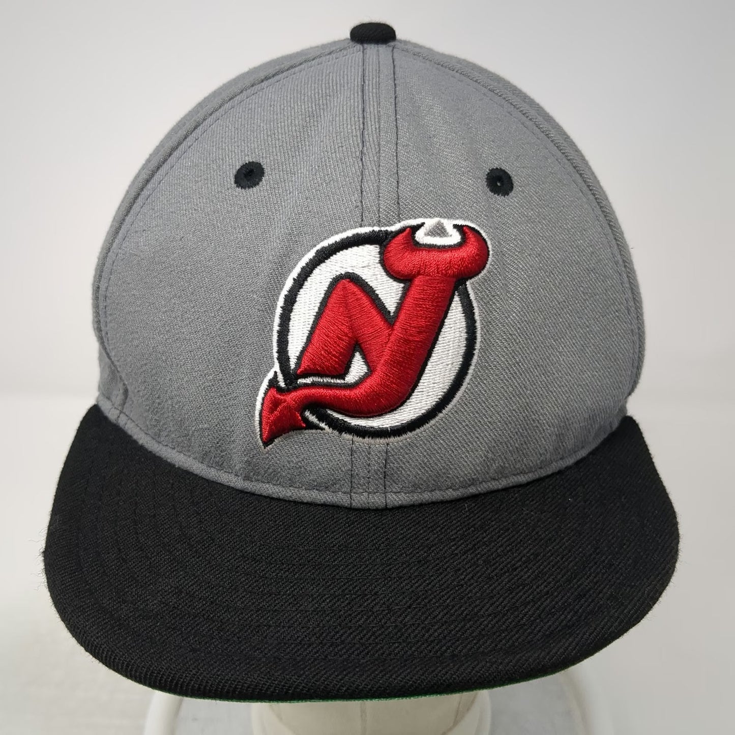 New Jersey Devils NHL New Era Snapback Hat Gray Black Red One Size Flat Brim