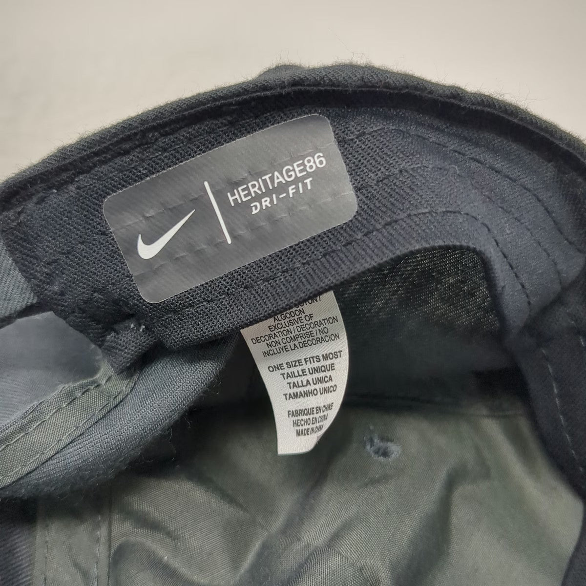 Nike Gray Baseball Cap One Size Michigan Wolverines Dri-FIT Slideback Hat