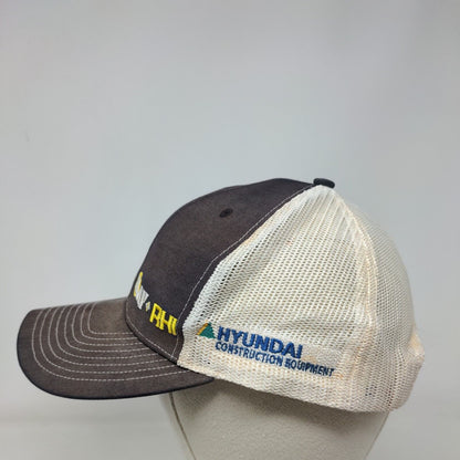 MAY-RHI Hyundai Construction Equipment Mesh Back Trucker Hat Blue One Size