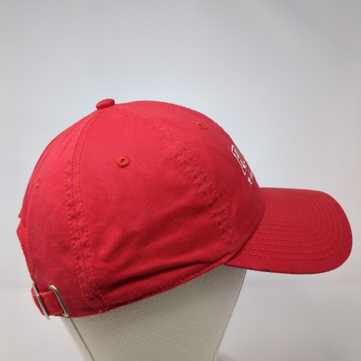 RAMS Jamesville DeWitt Slideback Hat Red One Size Adjustable Embroidered Cotton