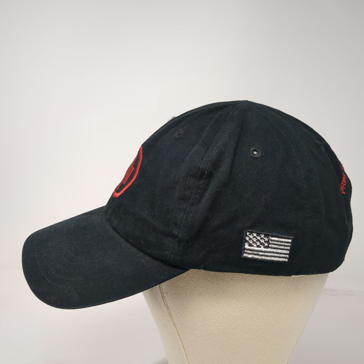 Primary Weapons Systems Baseball Cap Black One Size American Flag Red Logo Hat