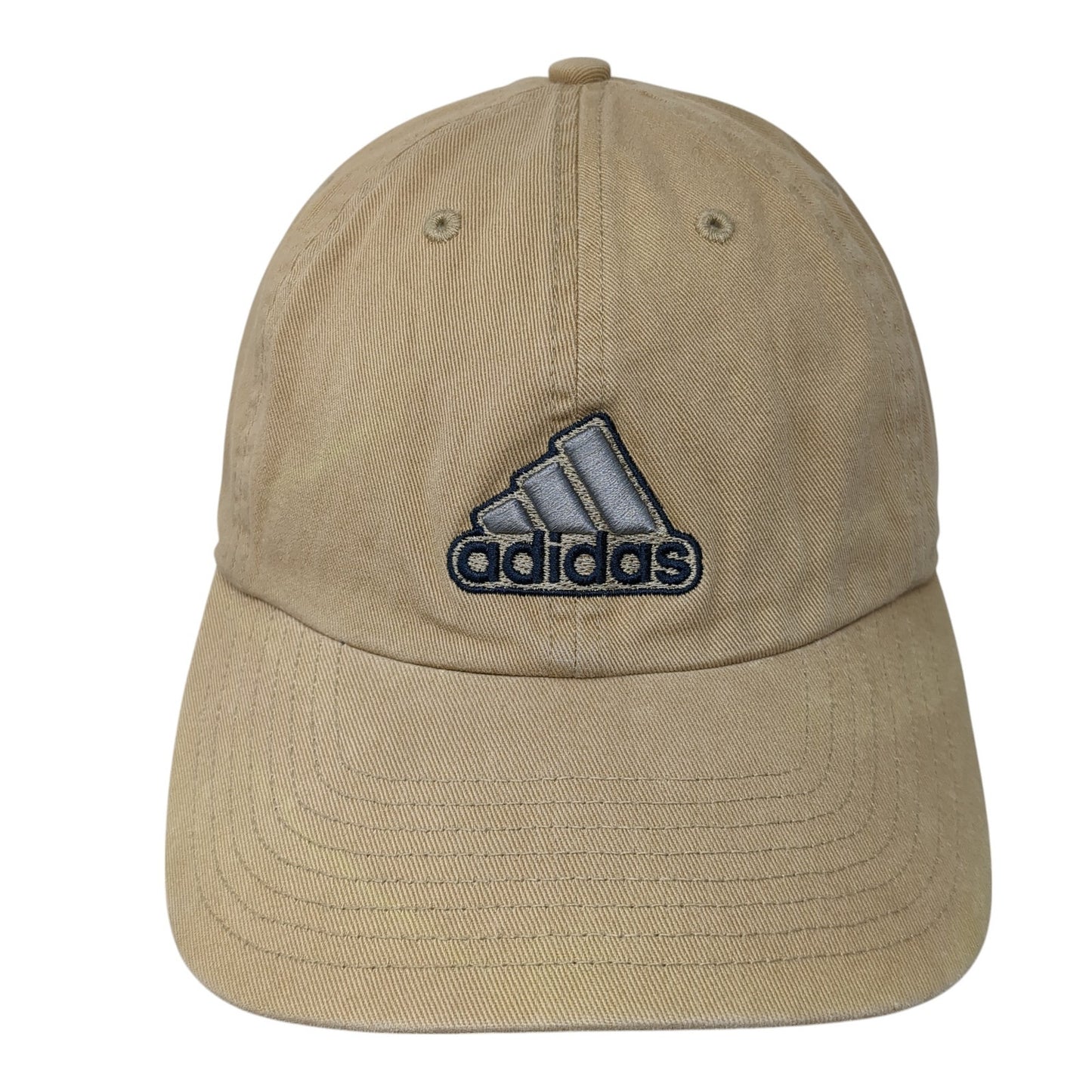 Adidas Slideback Baseball Cap Brown One Size Adjustable Embroidered 6 Panel