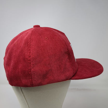 A**holes Live Forever Hat Trucker Red One Size Corduroy Snapback Flat Brim