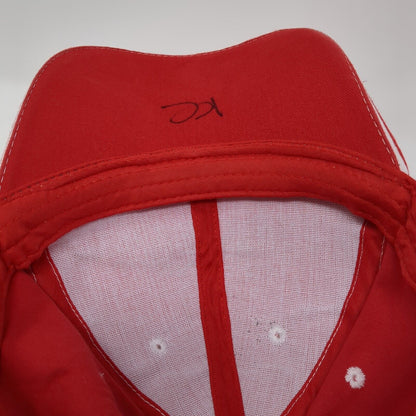 State Farm Strapback Hat Red One Size Adjustable Vented Holes 6 Panel Vitronic
