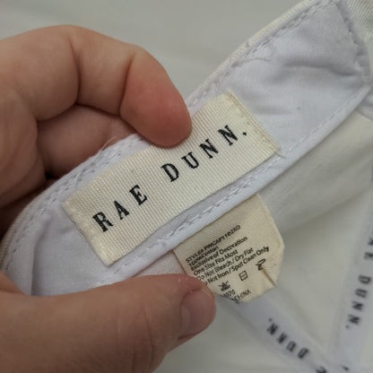 I DO Slideback Hat White OSFM Adjustable Embroidered 6 Panel Rae Dunn