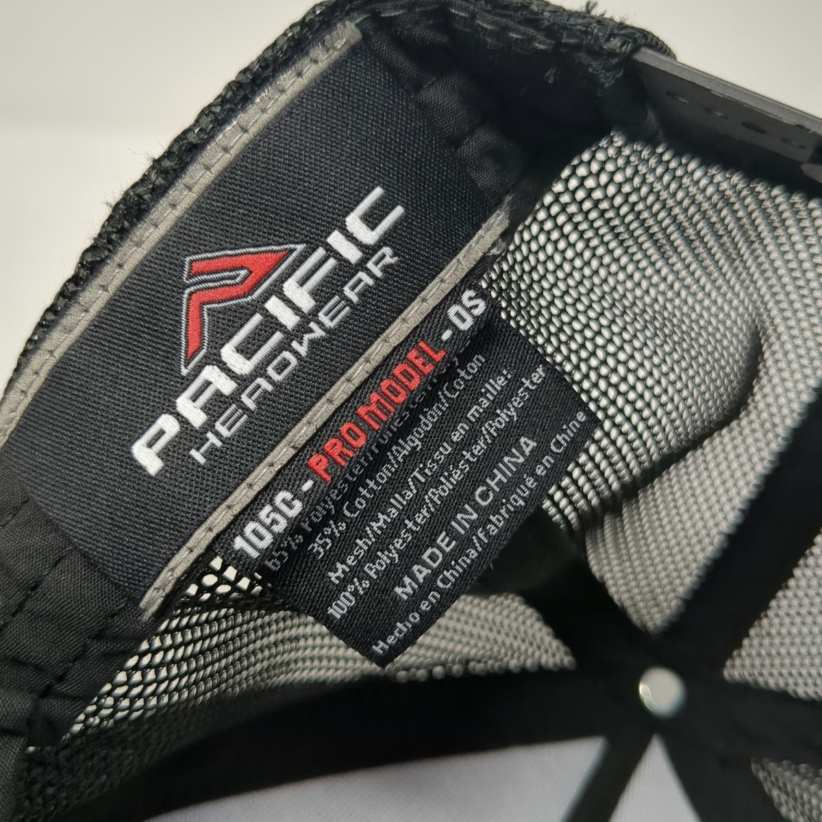 Pacific Headwear Gray OSFM Trucker Hat Tuckers Timber Pine Tree Mesh Snapback