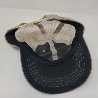 Unbranded Snapback Mesh Back Trucker Hat Gray OSFM Colorblock 6 Panel