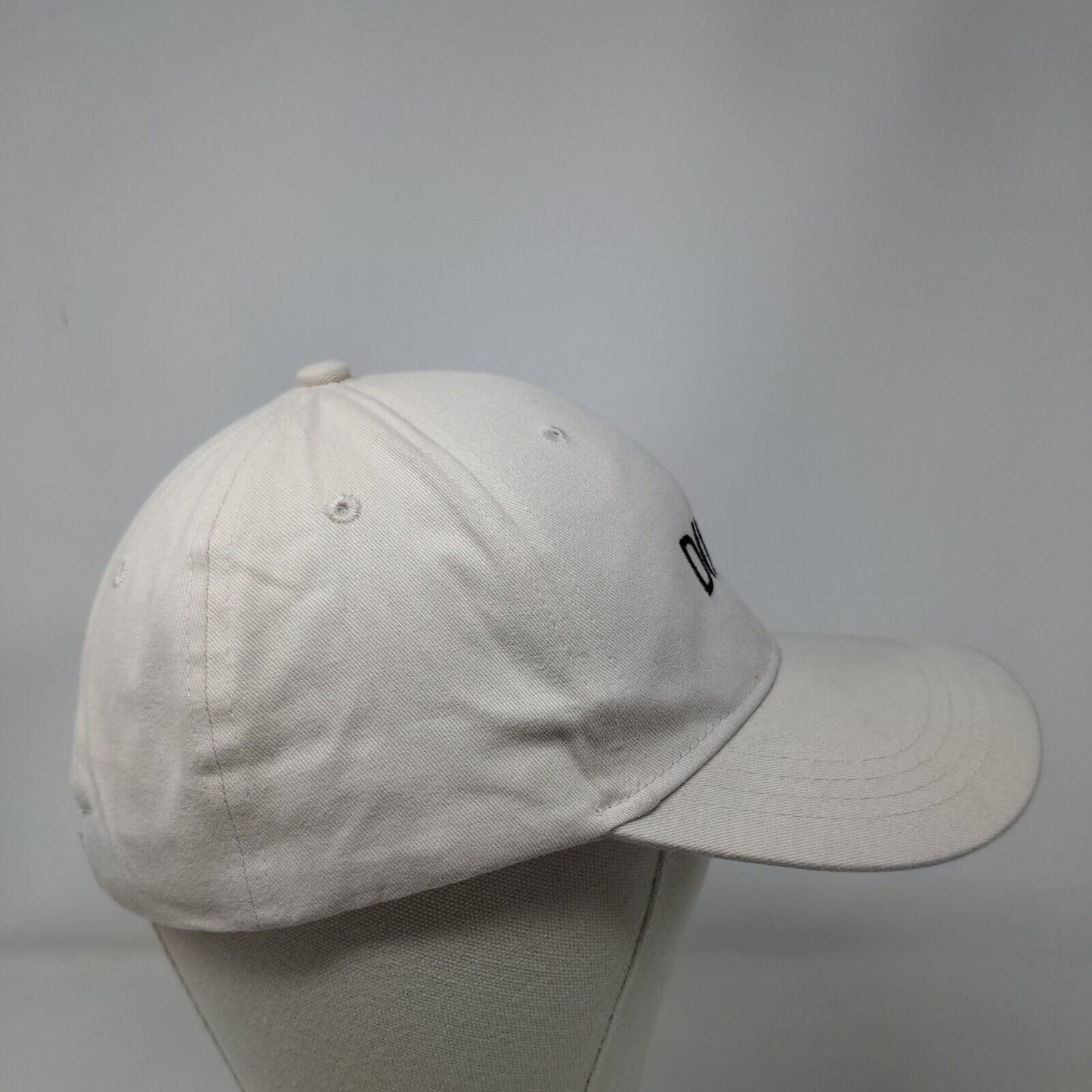 DIMO Slideback Hat Cream OSFM Embroidered Adjustable Quake City Caps