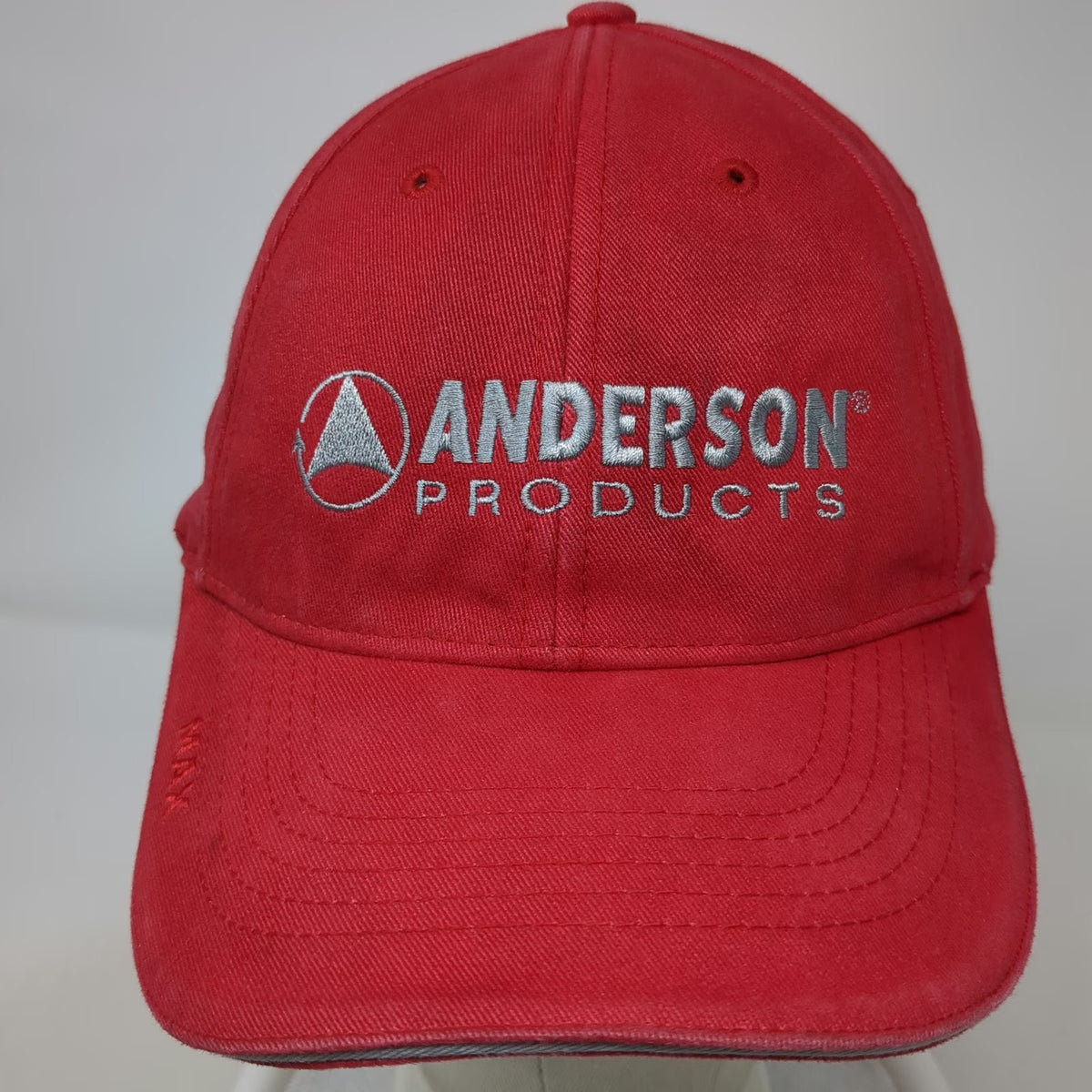 Triple Crown Baseball Cap Red One Size Anderson Products Work Strapback Hat