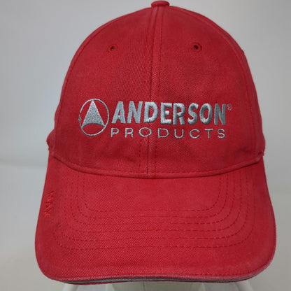 Triple Crown Baseball Cap Red One Size Anderson Products Work Strapback Hat