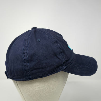 Hit Baseball Cap Blue White Green One Size Swan Heart Logo Strapback Hat