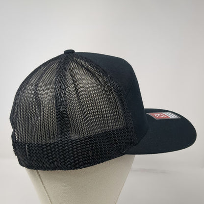 Richardson Trucker Hat Black One Size Flat Bill Mesh Snapback Patch 2024 Hammers