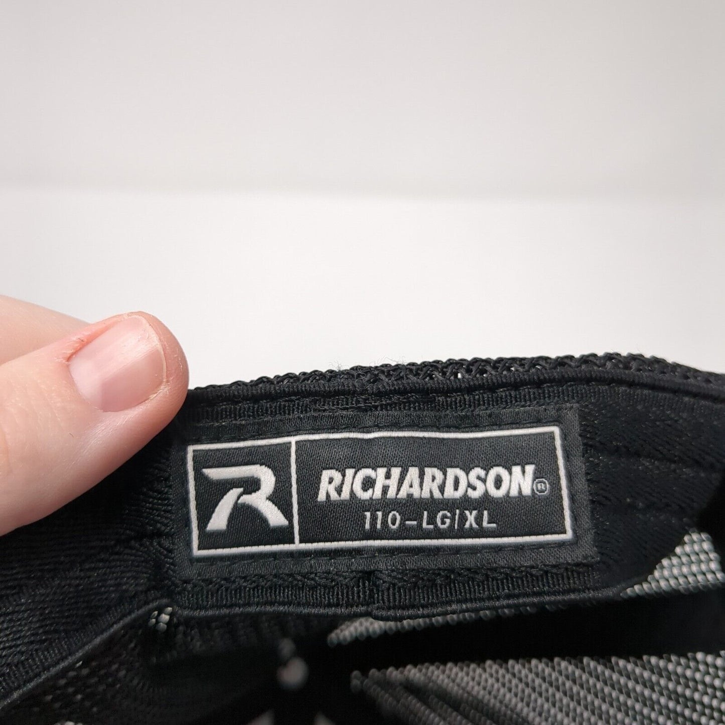 Idaho 208 Fitted Mesh Back Trucker Hat Black L/XL Flexfit Richardson