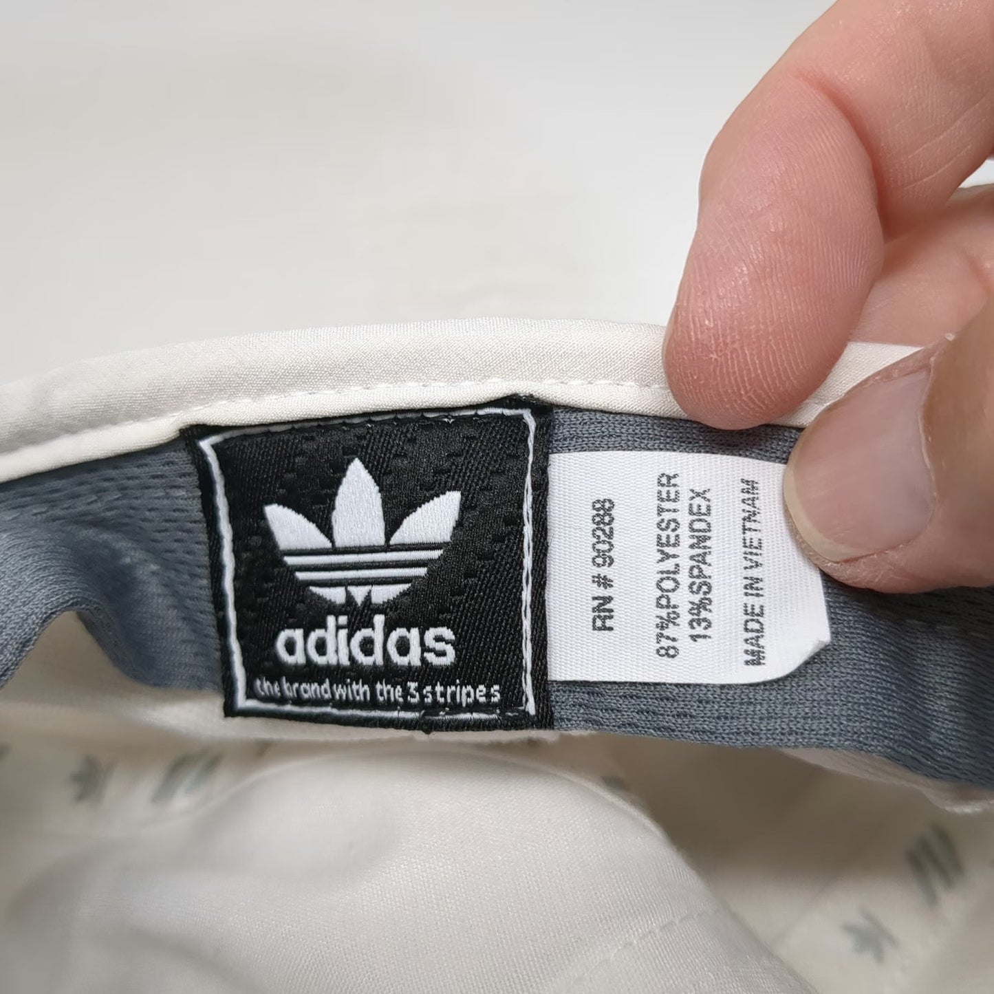 Adidas Baseball Cap White One Size Three Stripes Trefoil Logo Performance Hat