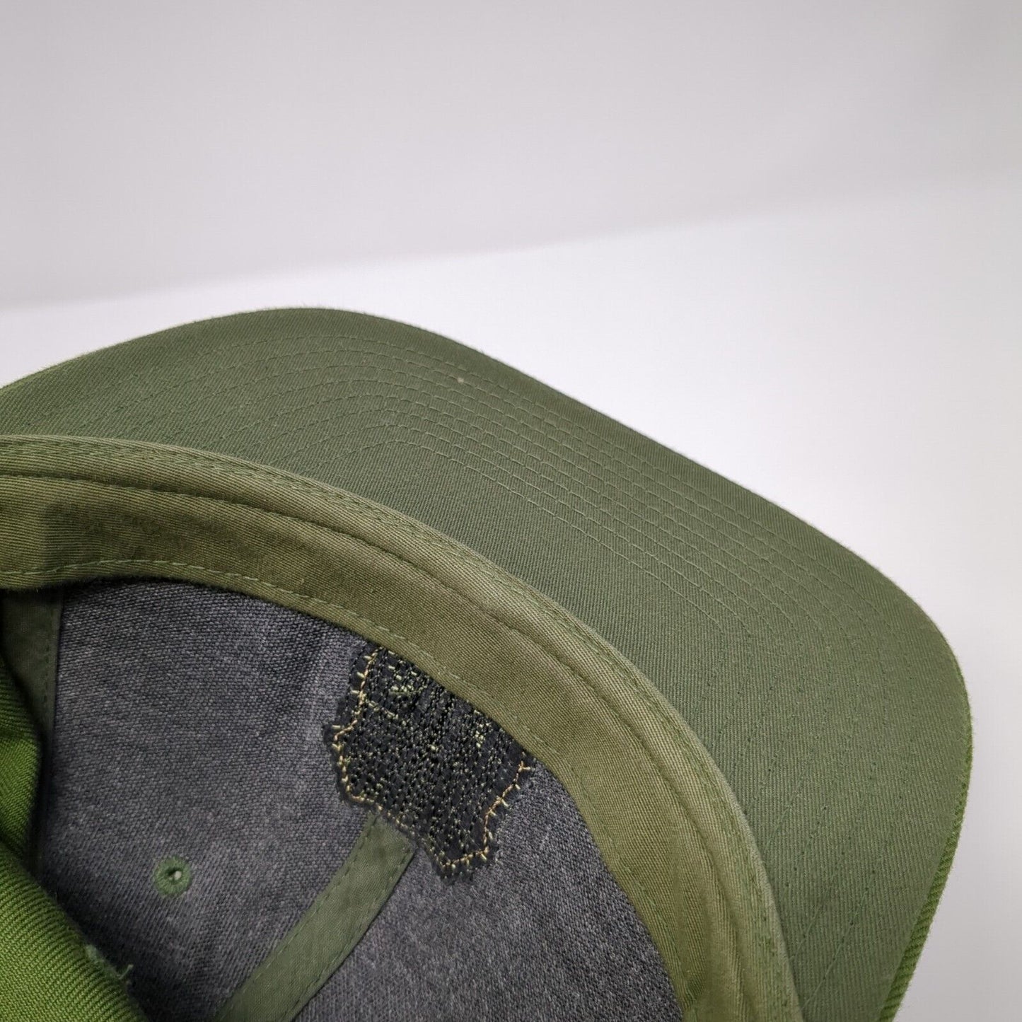 Faith Family Freedom Snapback Hat Green One Size Adjustable Leather Patch