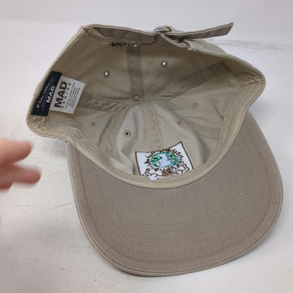 Mad Engine Baseball Cap Beige One Size Keith Haring Earth Globe Signature Hat