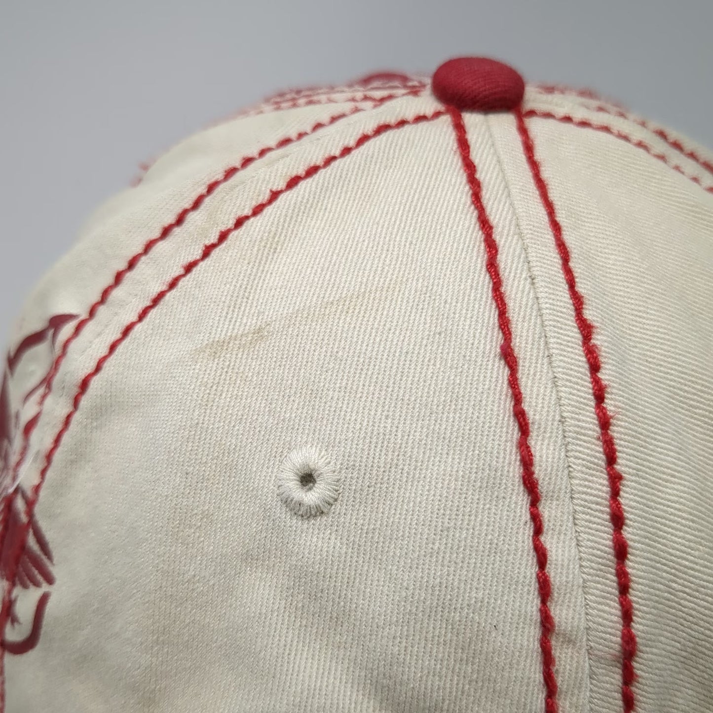 Red Boy Scouts of America BSA Baseball Cap One Size Distressed Strapback Hat