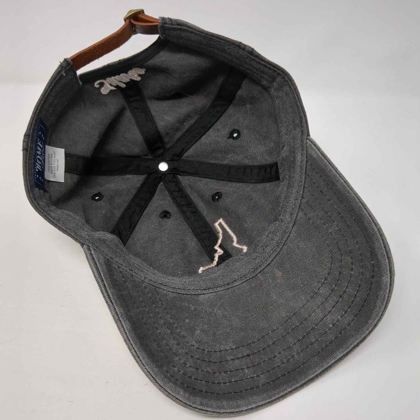 Home Idaho Slideback Hat Gray One Size Adjustable Embroidered 6 Panel Home Free