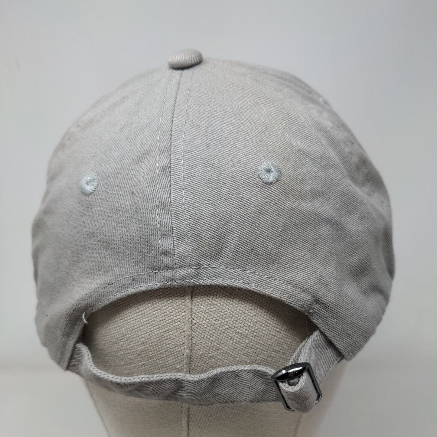 Stitch Slideback Hat Gray One Size Embroidered Adjustable Disney