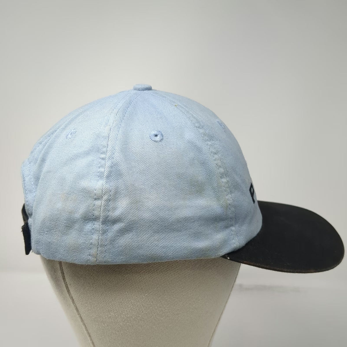 Pepsi Baseball Cap Blue One Size Two Tone Embroidered Logo Strapback Cotton Hat