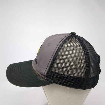 John Deere Snapback Trucker Hat Black One Size Adjustable Embroidered Mesh Back