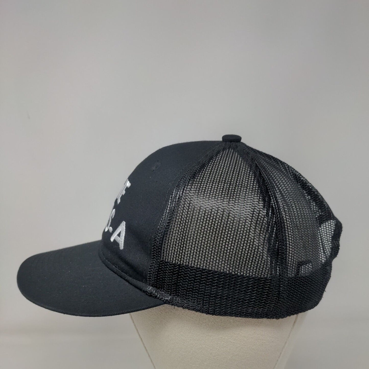 She Classs-A Snapback Trucker Hat Black One Size Adjustable Port Authority