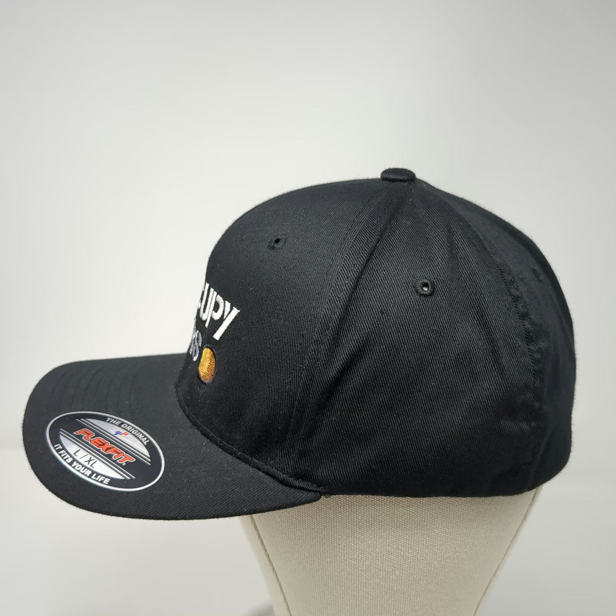 Flexfit SpaceX Occupy Mars Baseball Cap Black XL Hat Embroidered Fitted Logo