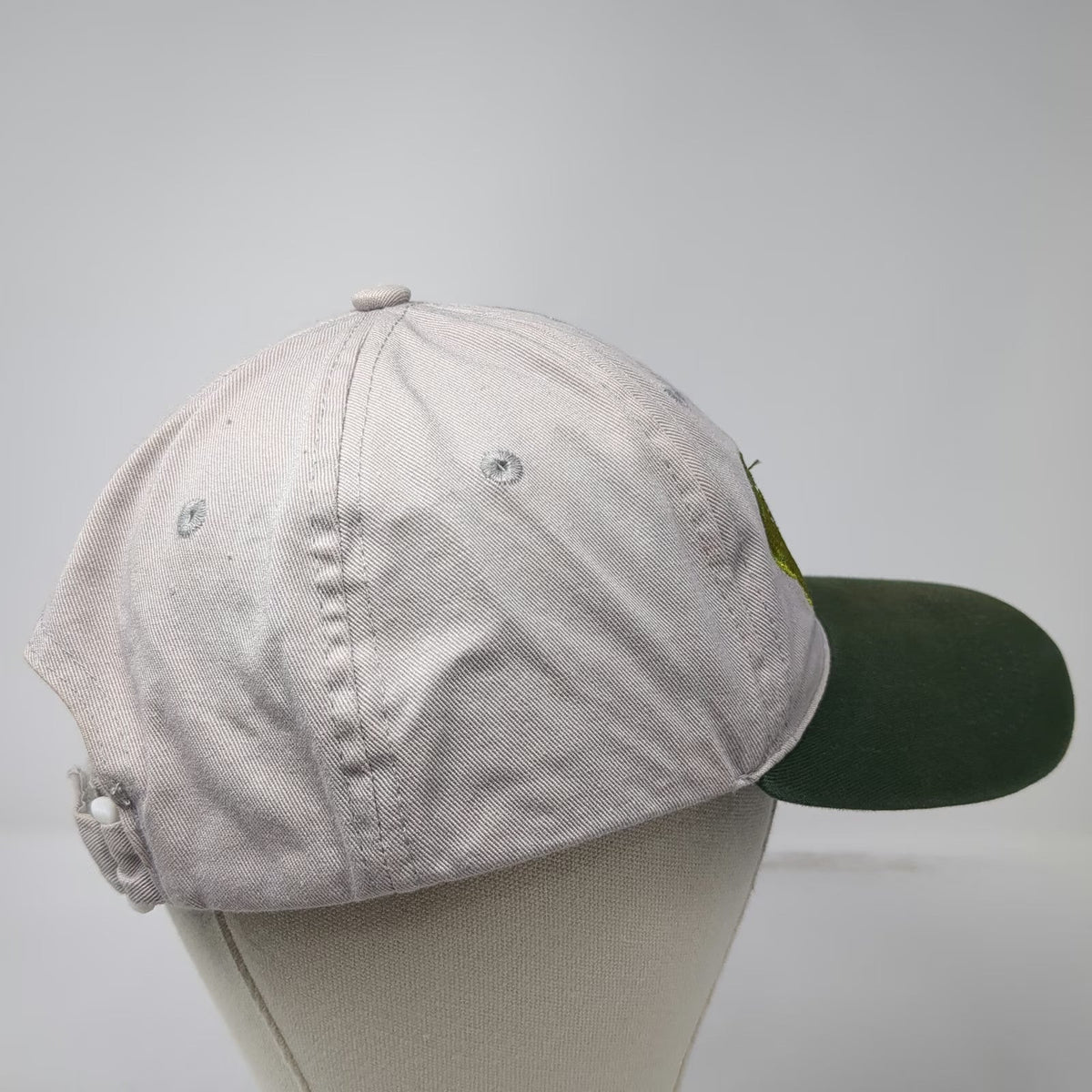 Baseball Cap Gray Green One Size Hit The Trail Hiking Boot Outdoor Nature Hat
