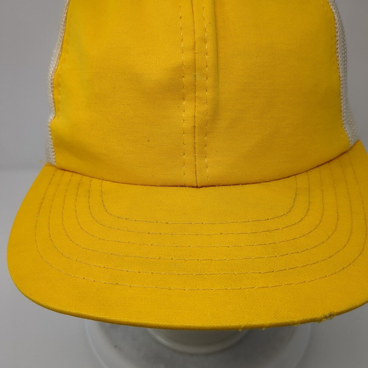 Unbranded Snapback Mesh Back Trucker Hat Yellow OSFA Colorblock
