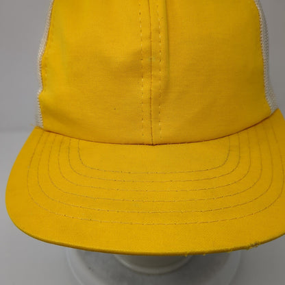 Unbranded Snapback Mesh Back Trucker Hat Yellow OSFA Colorblock