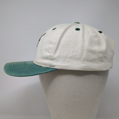 Mickey & Co. Baseball Cap White Green One Size Golfing Mickey Mouse Hat Vintage